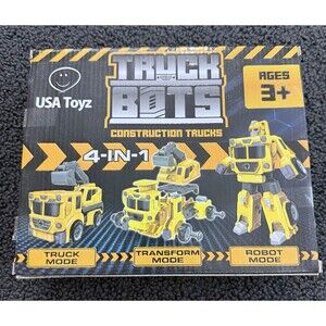 USA Toyz Truck Bots Construction Truck Robots for Kids - 4-in-1 STEM